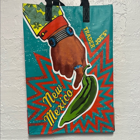 Trader Joe’s New Mexico Land of Enchantment Chile Reusable Plastic Tote … - Picture 2 of 8